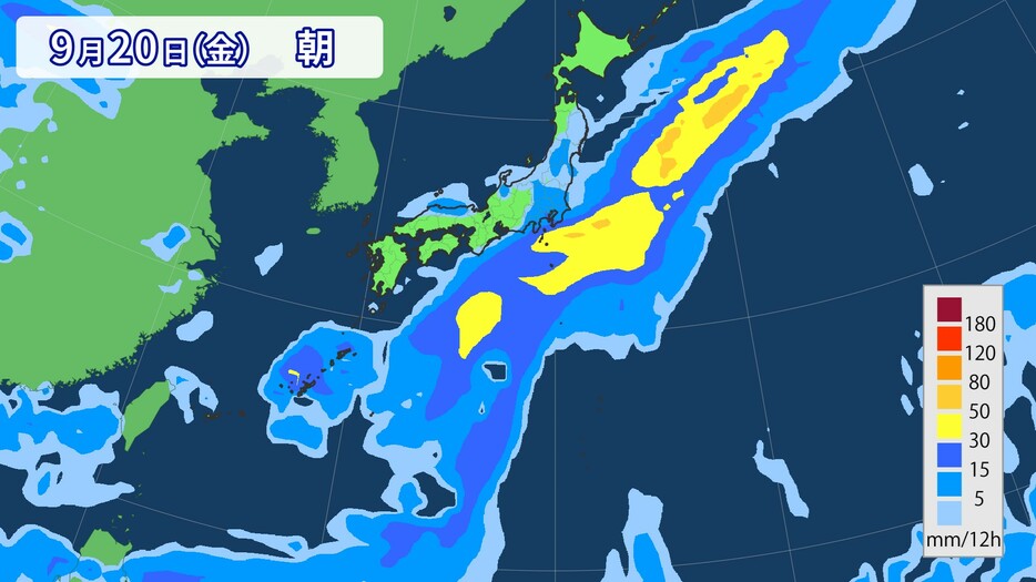 来週後半の雨の予想