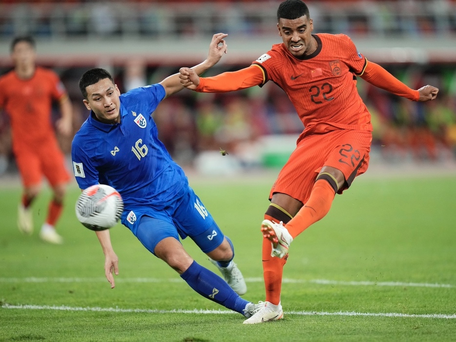 ブラジル出身の中国代表FWア・ラン(アラン)(Getty Images)