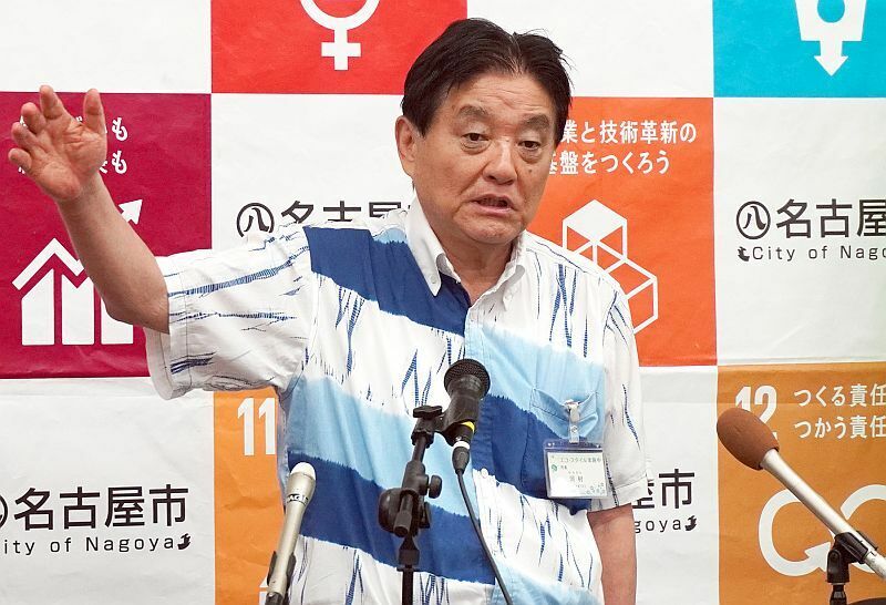 ［写真］名古屋市の河村たかし市長＝9日、名古屋市役所で