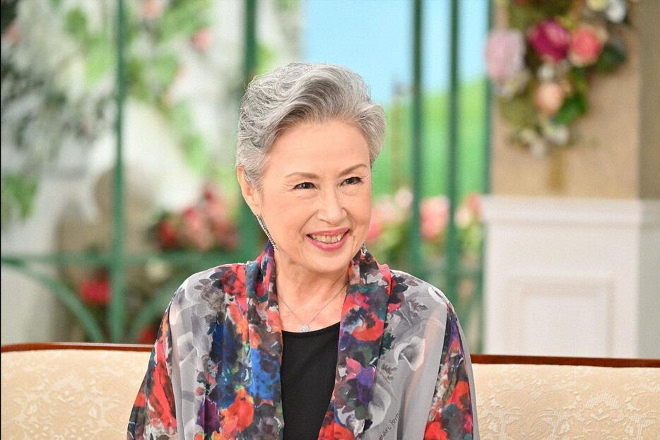 「徹子の部屋」に出演する辺見マリさん＝テレビ朝日提供