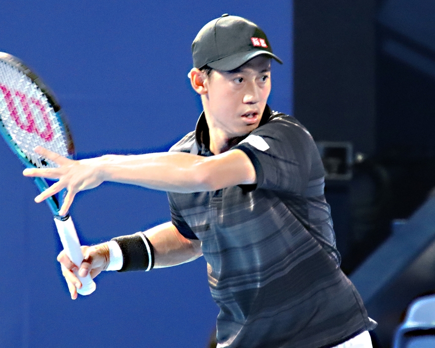 第2セットを落とした錦織圭[画像/tennis365.net]