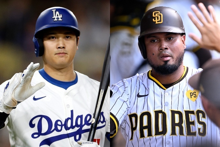 打撃三冠に向けて大谷（左）が猛スパート。アラエス（右）との熾烈な首位打者争いが注目されている。(C)Getty Images