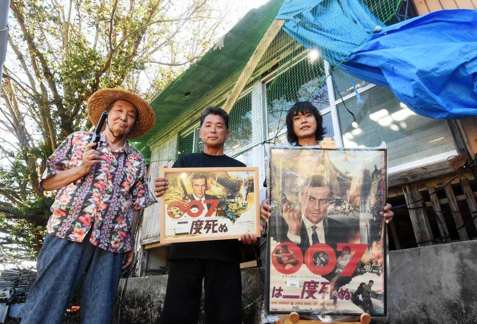 台風１０号の影響で一部被害が出た００７映画のロケがあった古民家。住民らが再生を目指す＝南さつま市坊津町秋目