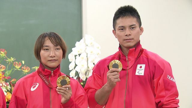 7キロもの増量を乗り越え金メダルを獲得した瀬戸勇次郎選手と廣瀬順子選手