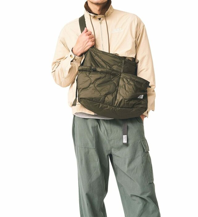 フィルター017 Blouson Jacket、Pocket Wide Tapered Pants、Quilted Padded Messenger Bag