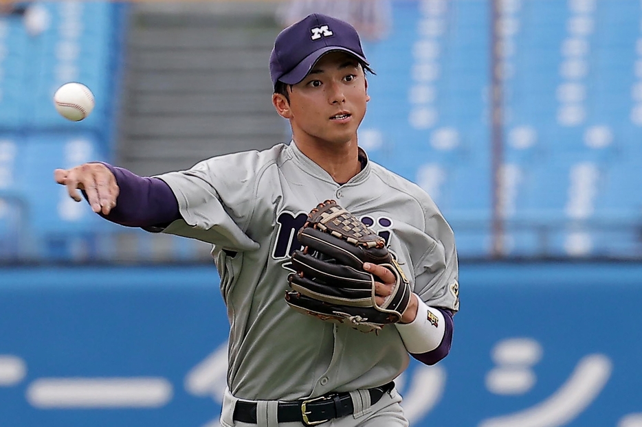 今ドラフト再注目の宗山は間違いなく競合になるだろう(C)産経新聞社