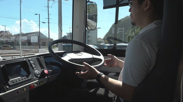 小豆島で自動運転バスの実証運行