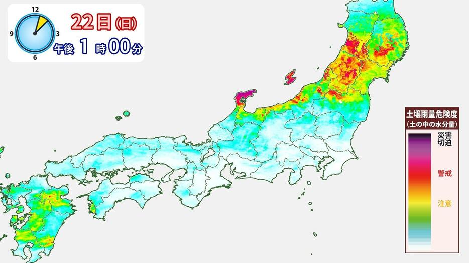 土の中の水分量