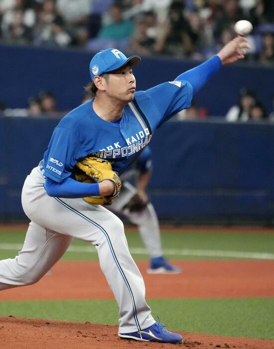 オリックス戦に先発した日本ハム・加藤貴＝京セラドーム