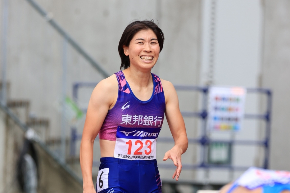 24年全日本実業団女子400mを制した松本奈菜子（東邦銀行）