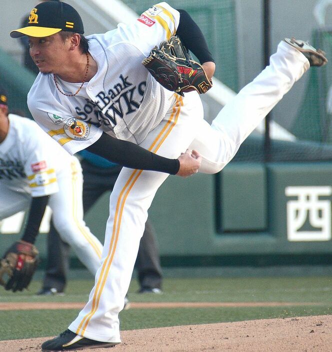 阪神戦で先発した東浜