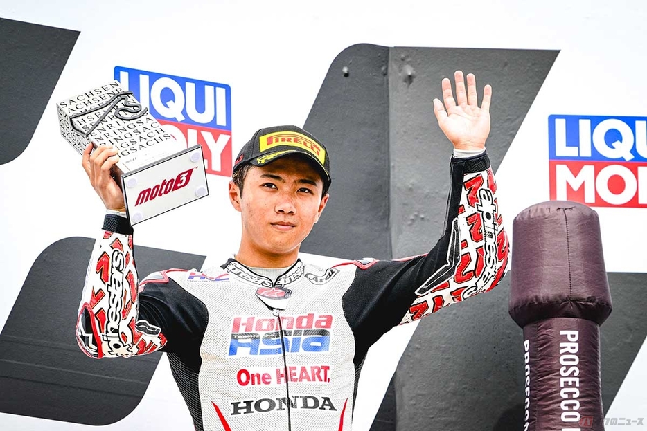 古里太陽選手（#72／Honda Team Asia）。2024年シーズンのMotoGP第9戦ドイツGPでは2位を獲得