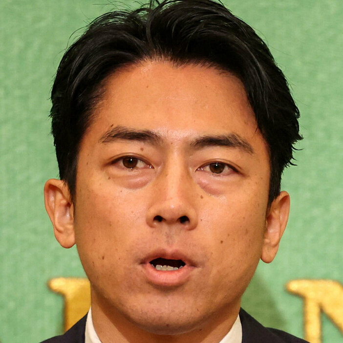 自民党総裁選の “大本命” である小泉進次郎氏（写真：代表撮影/ロイター/アフロ）