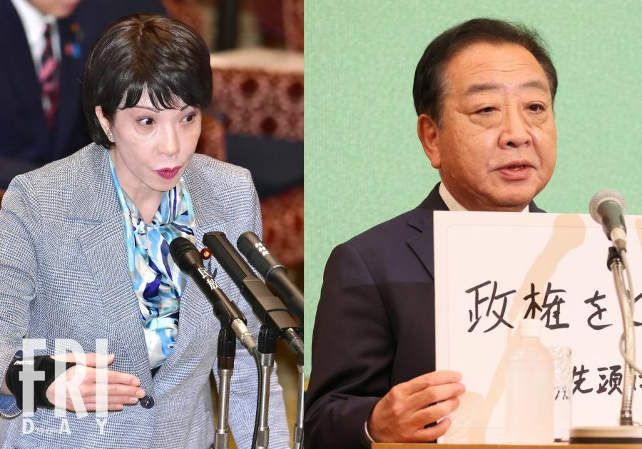 自民党総裁選で“決選投票”の可能性が出てきた高市早苗氏（左）と立憲民主党の野田佳彦新代表