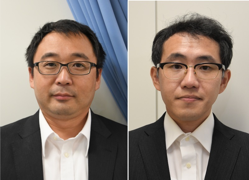 千葉謙太郎講師（左）と田中公教准教授