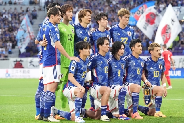 W杯アジア最終予選の中国戦に臨む日本。(C)SOCCER DIGEST