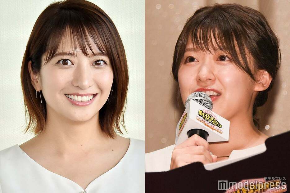 笹崎里菜アナウンサー、尾崎里紗アナウンサー