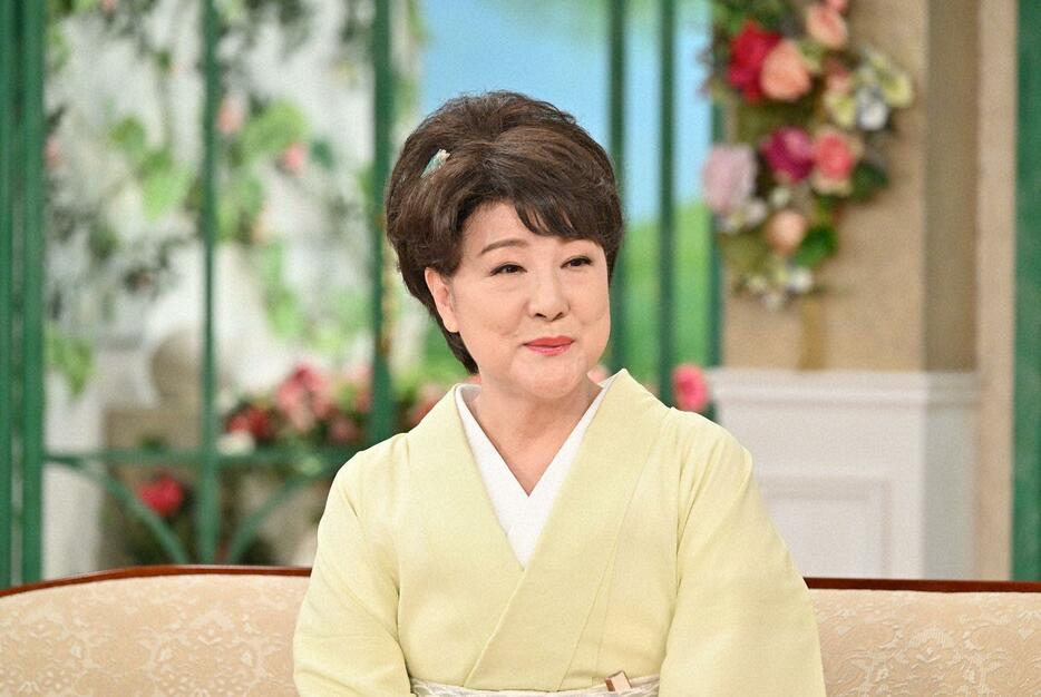 9月9日放送の「徹子の部屋」に出演した川中美幸さん＝テレビ朝日提供