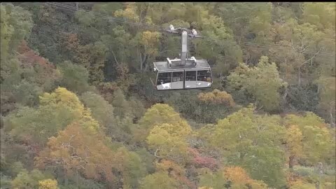 ロープウエーからも絶景が