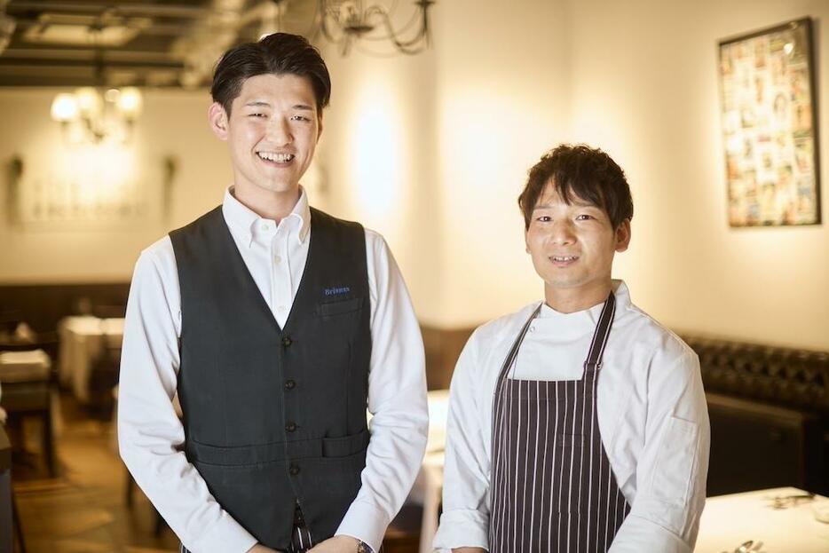 店長の田中鴻輝さんと、シェフの神谷隆太郎さん