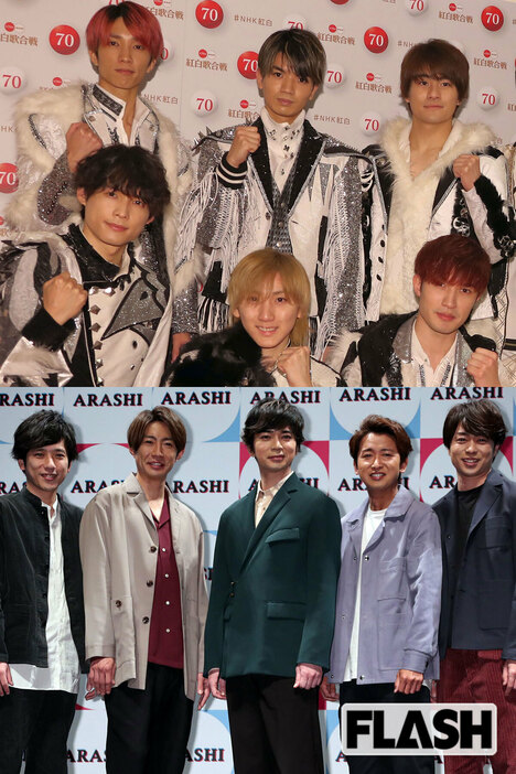 日テレで初の冠番組をまかされたSixTONES（上）。第2の嵐（下）となるか？