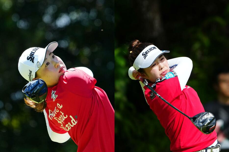 今季6勝目を飾った竹田麗央（左）と1打差の2位で終えた山下美夢有（右）（写真/岡沢裕行）