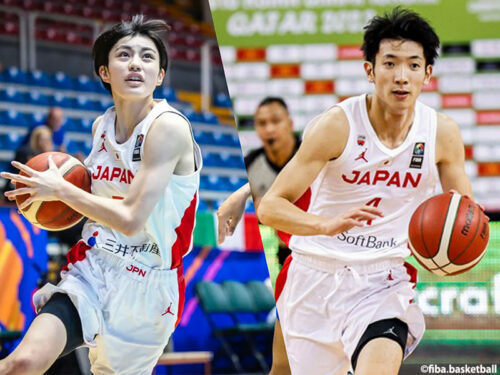 BWBに参加する後藤（左）と髙田（右）[写真]＝fiba.basketball