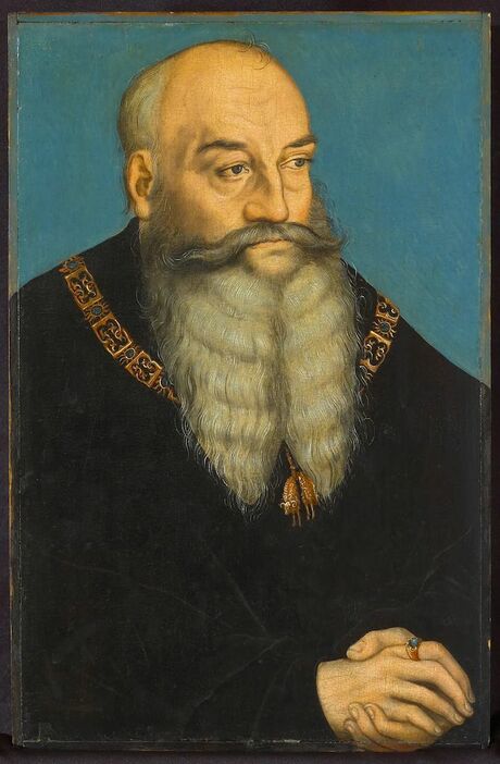 ルーカス・クラナッハ《Portrait of George the Bearded, Duke of Saxony》（1534頃）