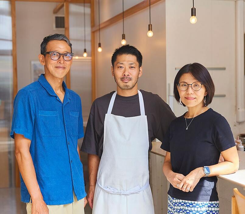 「パタゴニア プロビジョンズ」プロデューサー・近藤勝宏さん、「一般社団法人Chefs for the Blue」の代表・佐々木ひろこさん、イタリアレストラン「ドンブラボー」オーナーシェフ・平 雅一さん。