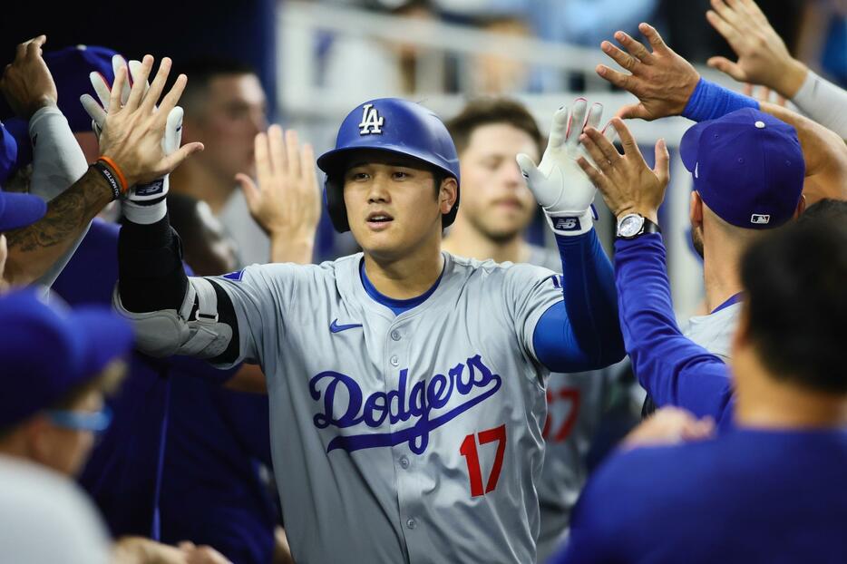 大谷の48号2ランは確信の一発だった(C)Getty Images