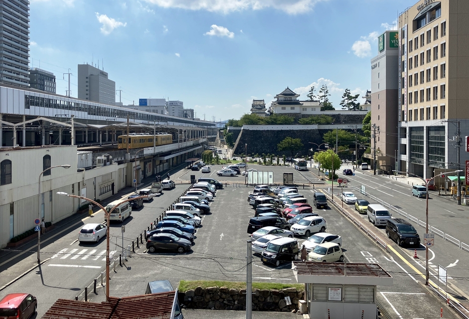 福山市がバスターミナルを整備する案を示したJR福山駅北側の北口広場