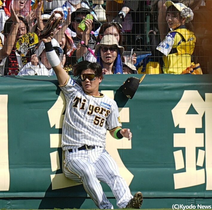 阪神・前川右京 (C)Kyodo News