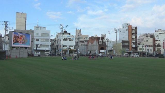 今治のパブリックビューイング会場(試合前)