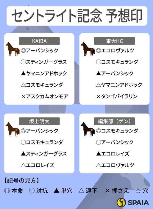 2024年セントライト記念のSPAIA予想まとめ