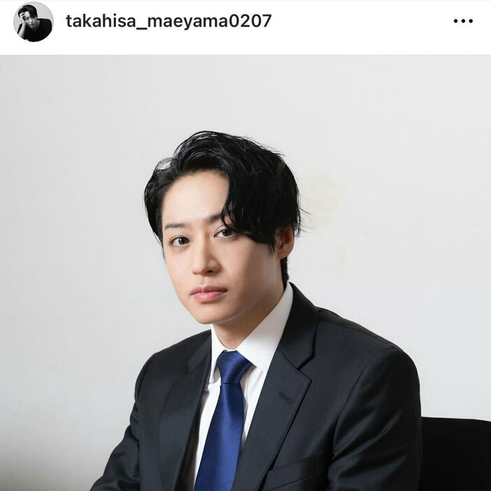 Instagramで舞台復帰を発表した前山剛久（自身の公式Instagramから引用）