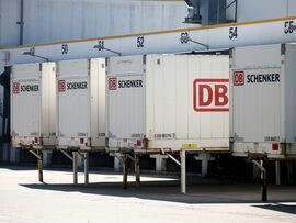 A DB Schenker logistics hub in Berlin.