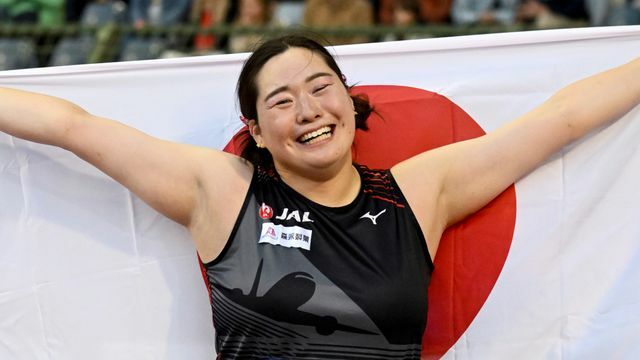 逆転でDLファイナルを連覇した北口榛花選手(写真：AP/アフロ)