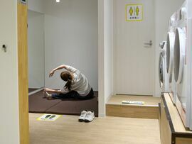 A user exercises at a chocoZAP store in Tokyo, Japan, on Monday, Sept. 9, 2024.