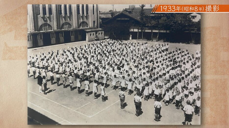 1933年（昭和8年）京都の小学校の写真