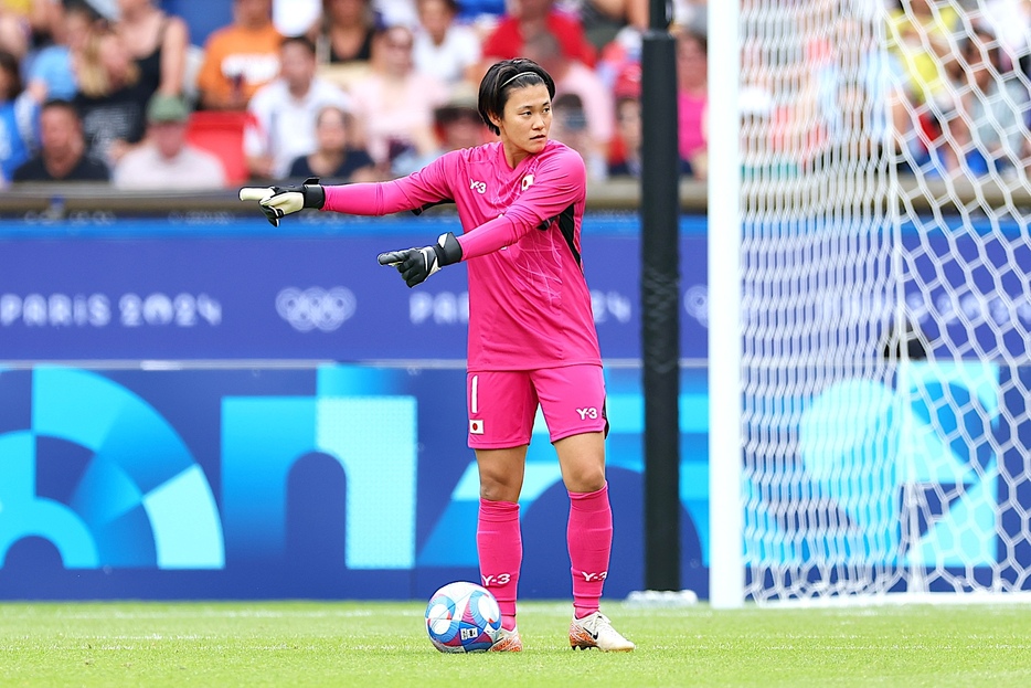 パリ五輪で正GKとして全4試合に出場し、大会後、マンチェスター・シティに3年契約で加入した山下杏也加（写真＝森田直樹/アフロスポーツ）