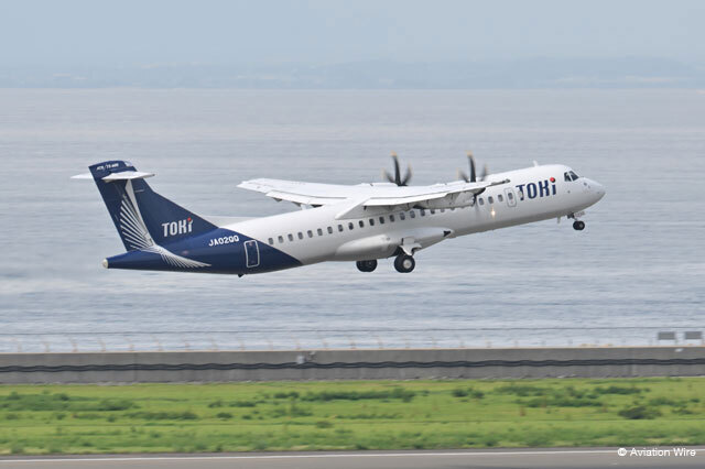 中部空港を離陸するトキエアの新潟行き初便BV402便＝24年9月27日 PHOTO: Tadayuki YOSHIKAWA/Aviation Wire