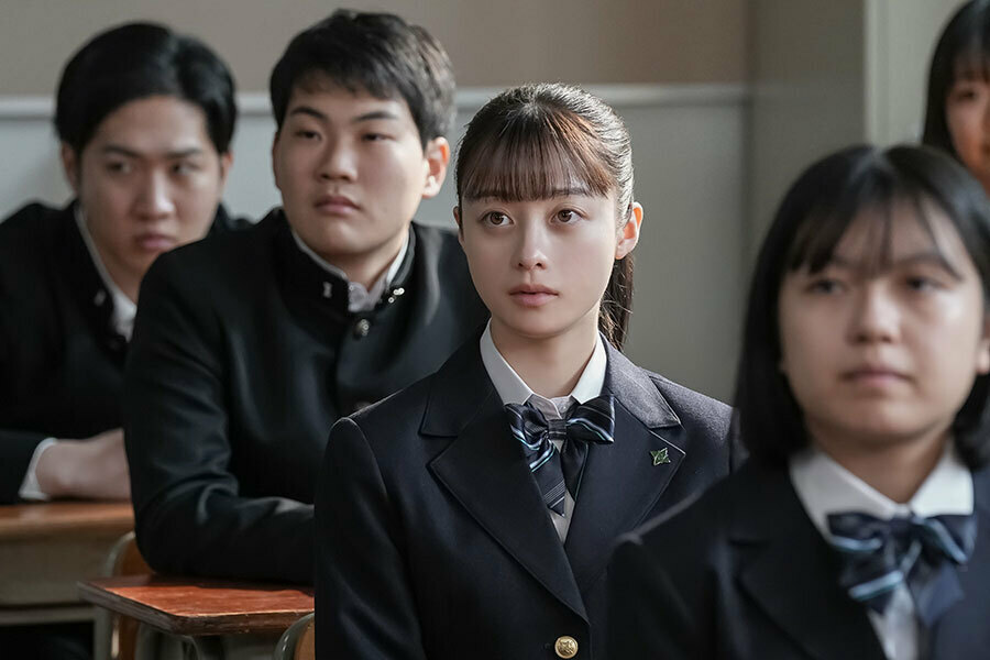 『おむすび』第1回より、高校に入学し新生活が始まったヒロイン・米田結（橋本環奈）（C）NHK