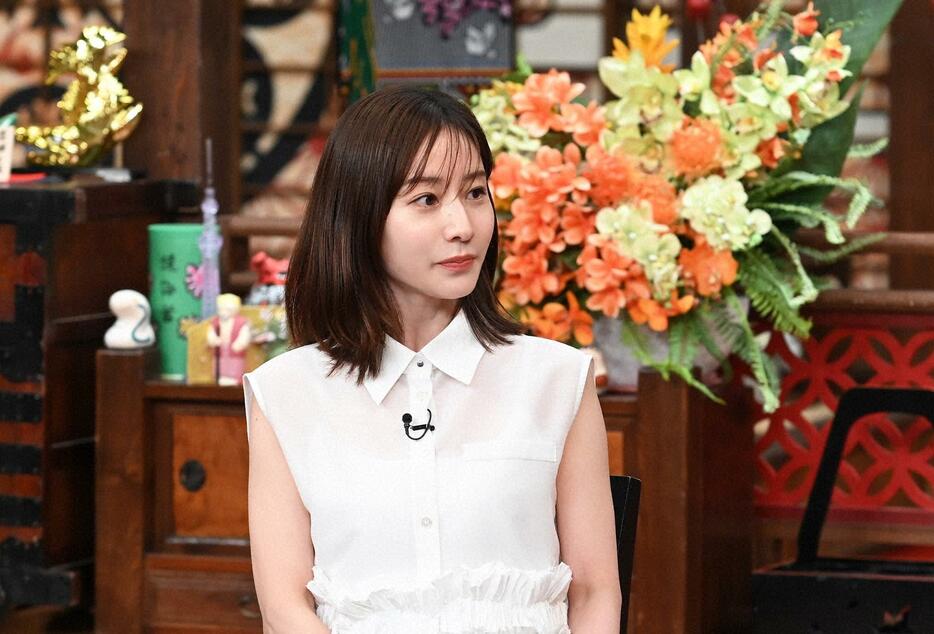 バラエティー番組「人生最高レストラン」に出演する田中みな実さん＝TBS提供