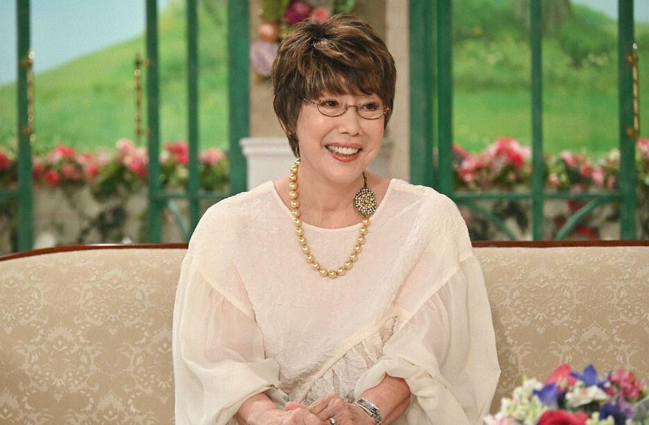 トーク番組「徹子の部屋」に出演する平野レミさん＝テレビ朝日提供