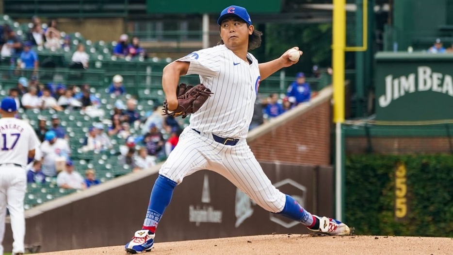 今季ここまで15勝を挙げているカブスの今永昇太（MLB Advanced Media）