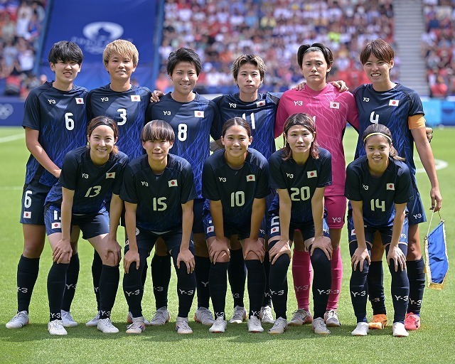 10月に国立で韓国と対戦するなでしこジャパン。写真：金子拓弥（サッカーダイジェスト写真部）