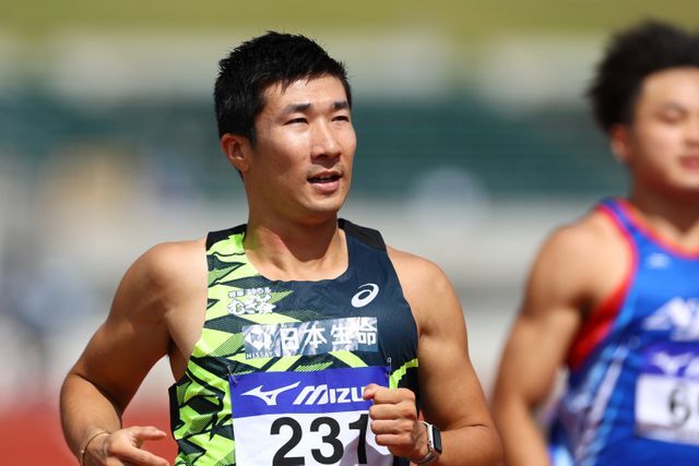 100ｍで４位となった桐生祥秀選手（写真：築田 純/アフロスポーツ）