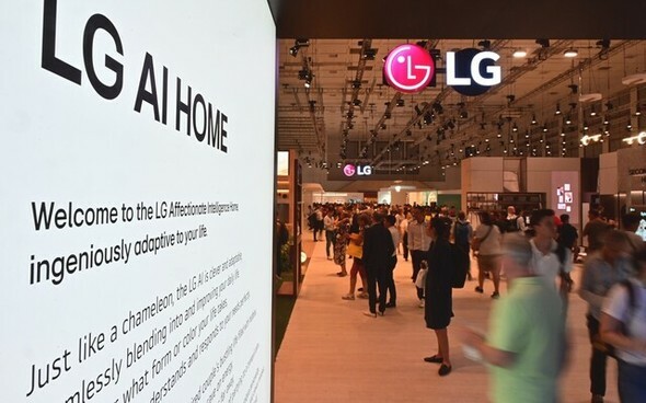 7日（現地時間）、ドイツ・ベルリンの国際コンシューマ・エレクトロニクス展（IFA）LG電子のブース＝LG電子提供