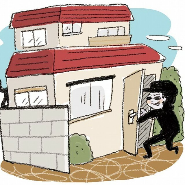 住宅侵入に遭いやすくなる特徴に当てはまる家庭は7割以上　※画像はイメージです（illustAC）