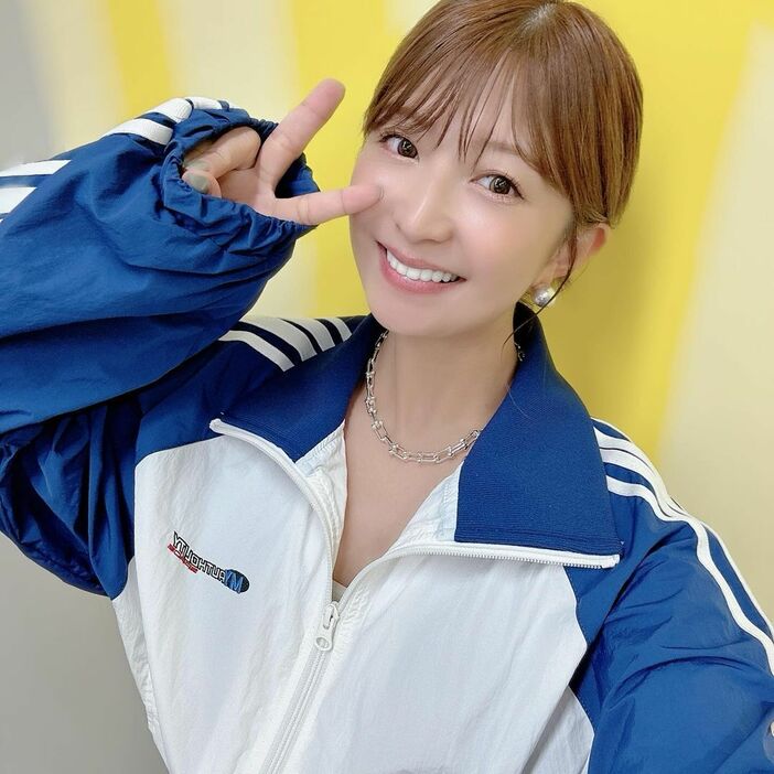 矢口真里(インスタグラムmariyaguchi_officialより)